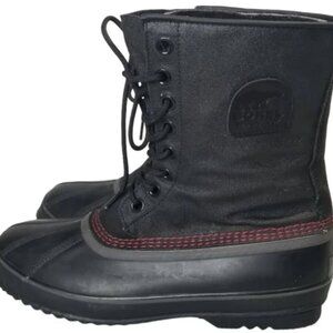 SNOW BOOTS SOREL Size 11.5 1964 Premium T Cvs NM 1560-012 Black/Sail Red